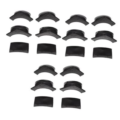 Yardwe 6sets Billiard Pocket Liners Plastic Pool Table Liners for Corner and Side Pockets Easy to Install Black Total for Enhanced Billiard Experience