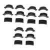 Yardwe 6sets Billiard Pocket Liners Plastic Pool Table Liners for Corner and Side Pockets Easy to Install Black Total for Enhanced Billiard Experience view 1