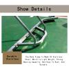 HEARSO Court Water Pusher, Durable Stainless Steel Tennis Court Squeegee Broom, Suitable for Basketball Courts, Tennis Courts, Cement Floors, and Parking Lots view 3