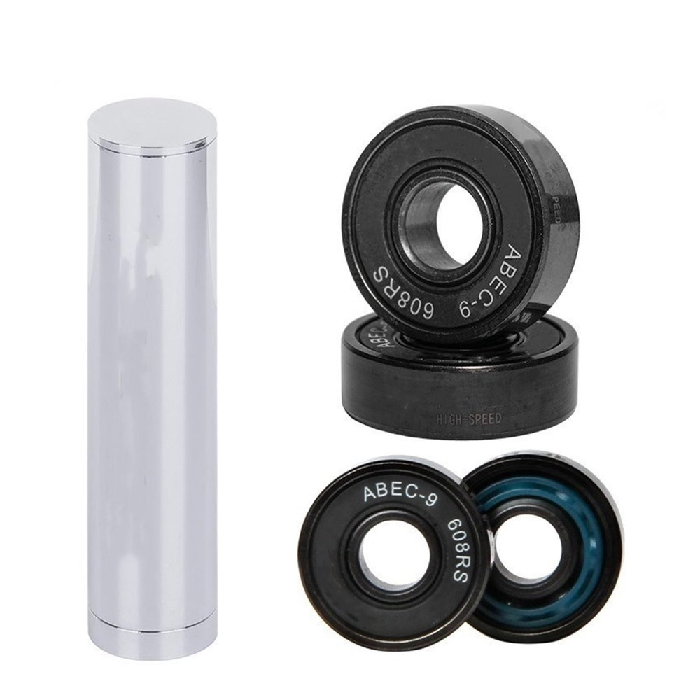 WEIWEIBEIER 608RS Black Ceramic Bearing ABEC-9 Speed Skating Bearing for Roller Skates Skateboard Bearings Competition Level (Size : Silver Package, Style : 16pcs)