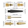 BE-TOOL 24 Pcs Bicycle Valves Adaptor Kit Bike Tube Pump Needle Nozzle Adapter Car Pump Portable for Balloons Basketballs Bicycle Tires Inflatable Toys view 2