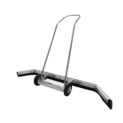 HEARSO Court Water Pusher, Stainless Steel Enlarged Push Wheel Tennis Court Squeegee Rain Shuttle Broom, Suitable for Tennis Courts and Basketball Courts
