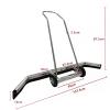 HEARSO Court Water Pusher, Stainless Steel Enlarged Push Wheel Tennis Court Squeegee Rain Shuttle Broom, Suitable for Tennis Courts and Basketball Courts view 2
