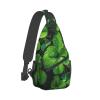 CSGJMYGS Sling Bag for Women Men Green clovers Cross Chest Bag Diagonally Casual Fashion Travel Hiking Daypack view 2