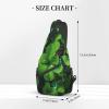 CSGJMYGS Sling Bag for Women Men Green clovers Cross Chest Bag Diagonally Casual Fashion Travel Hiking Daypack view 3