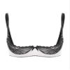 Lejafay Women See Through Lace 1/4 Cups Balconette Bustier Brassiere Padded Underwire Shelf Bra Tops 4#White C 3X-Large view 1