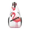 CSGJMYGS Sling Bag for Women Men Cartoon flamingo Cross Chest Bag Diagonally Casual Fashion Travel Hiking Daypack view 1