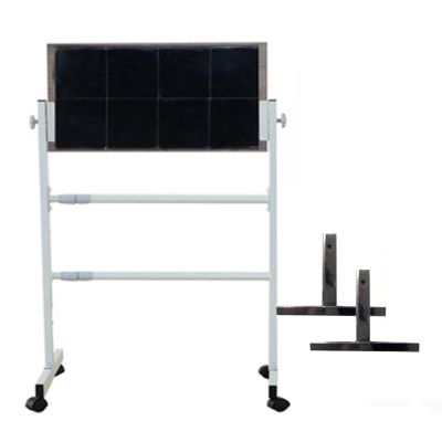 DonHeK Ping Pong Return Board,Angle Adjusted Table Tennis Rebound Board,Strong Steel Frame and Wheels with 8 Black Rubbers for Home Gym Indoor Outdoor