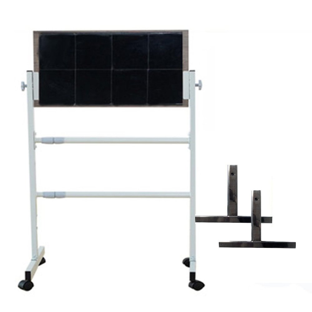 DonHeK Ping Pong Return Board,Angle Adjusted Table Tennis Rebound Board,Strong Steel Frame and Wheels with 8 Black Rubbers for Home Gym Indoor Outdoor