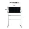 DonHeK Ping Pong Return Board,Angle Adjusted Table Tennis Rebound Board,Strong Steel Frame and Wheels with 8 Black Rubbers for Home Gym Indoor Outdoor view 2