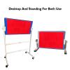 DonHeK Ping Pong Return Board with 8 Red Rubbers,Angle Adjustable Table Tennis Rebounder,Rebound Self Training Equipment for Home Gym Indoor Outdoor view 3