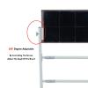 Desktop Table Tennis Rebound Board,Angle Adjusted Ping Pong Return Board,Strong Steel Frame and Wheels with 6 Black Rubbers for Home Gym Outdoor view 4