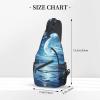 CSGJMYGS Sling Bag for Women Men Moon Over Ocean Cross Chest Bag Diagonally Casual Fashion Travel Hiking Daypack view 3