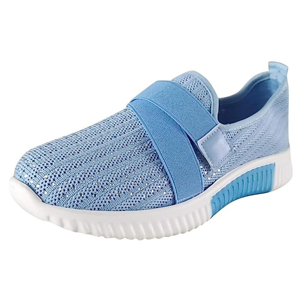 Ladmiple Sneakers For Women Walking Shoes White Womens Running Shoes Non Slip Athletic Tennis Walking Workout Sneakers Casual Fashion Comfortable Slip On Gym Shoes 2023