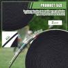 2 Pcs 92ft 4mm Lacrosse Goal Net Lacing Cord Durable Lacing Rope Goal Net for Youth Collegiate, Easy Installation for Backyard, Garden, Playground, Soccer Goals Replacement Frame Not Included(Black) view 3