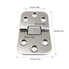 2pcs Stainless Steel Boat Hinges,316 Stainless Steel Hinges Marine Grade 2.75" x 1.61" Heavy Duty Boat Hatch Hinge (70 mm X 41 mm),Marine Hatch Hinge view 2
