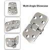 2pcs Stainless Steel Boat Hinges,316 Stainless Steel Hinges Marine Grade 2.75" x 1.61" Heavy Duty Boat Hatch Hinge (70 mm X 41 mm),Marine Hatch Hinge view 3