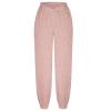 Crossover High Waisted Sweatpants for Women Asymmetrical Cross V Waist Pants Baggy Lounge Running Jogger with Pocket Pink view 4