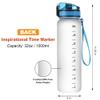 Hyturtle Personalized Basketball Lovers 32 Oz 1Liter Motivational Water Bottle With Time Marker, Just A Girl Who Loves Basketball, Sport Lovers Gifts For Women, Girl, Player On Birthday, Christmas view 4