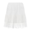 Women Y2k Lace Mini Skirt Low Rise Pleated Ruffle Half Slip Skirt Layered Flowy Short Skirt Streetwear(A White,Small) view 3