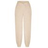 Crossover High Waisted Sweatpants for Women Asymmetrical Cross V Waist Pants Baggy Lounge Running Jogger with Pocket Khaki view 4