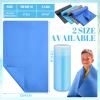 Tisancy 4 Pcs Swim Chamois Towel Shammy Sports Swimmers Towel for Diving Swimming Triathlons and Other Water Sports(13 x 17 Inch,Blue, Navy, Gray, Black) view 2