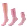 Bestgift Mid-length colorful socks warm stacked socks slouch socks Pink one size view 4