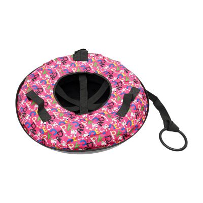 31.5'' Heavy Duty Snow Tube, Oxford Cloth Inflatable Snow Sled for Kids and Adult with Tow Strap, Thickened Hard Bottom Snow Tubes for Winter Outdoor Fun Sledding, 396 Lbs Capacity