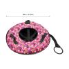 31.5'' Heavy Duty Snow Tube, Oxford Cloth Inflatable Snow Sled for Kids and Adult with Tow Strap, Thickened Hard Bottom Snow Tubes for Winter Outdoor Fun Sledding, 396 Lbs Capacity view 4