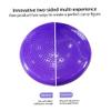 CurcKua Wobble Cushion 13.6in Yoga Balance Cushion PVC Inflatable Heavy Duty Wobble Disk Double-Sided Training Massaging Wobble Board with Pump Balance Pods Balance Board Sensory Cushion for Home Gym view 2