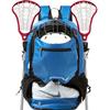 Kioqiear Lacrosse Bag, Large Backpack for All Lacrosse or Field Hockey Equipment - Two Stick Holders and Separate Cleats Shoe Compartment. (Blue) view 1