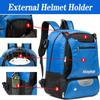 Kioqiear Lacrosse Bag, Large Backpack for All Lacrosse or Field Hockey Equipment - Two Stick Holders and Separate Cleats Shoe Compartment. (Blue) view 2
