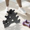 Kisangel Dumbbell Rack 3-Tier Plastic Weight Storage Stand Small Space-Saving Dumbbell Holder for Home Gym Exercise Equipment view 4