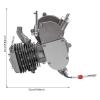 80cc Bicycle Engine, 2 Stroke Single Cylinder Bicycle Engine, Electric Bicycle Gasoline Engine Motorized Bicycle Motor (Silver) view 3