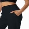 Rrosseyz Joggers Pants for Women-Quick Dry Sweatpants with Pockets for Travel Athletics Casual Outdoor (Black, Medium) view 4