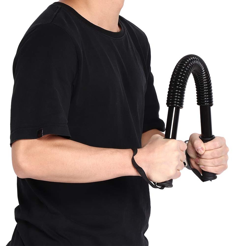 Gavigain Arm Power Exerciser, Power Bars Spring Forearm Strength Muscle Trainer Resistance Exercise Gym Kit Chest Expander Gym Equipment (40kg)