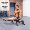 SELEWAERE Metal Parallettes Floor Workout Push Up Handles Non-Slip Pushup Bars Handstand Bars for Calisthenic Fitness Sturdy Steel Tubing with NBR Foam Covered Grip, Load up to 600 lbs view 2