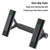 SELEWAERE Metal Parallettes Floor Workout Push Up Handles Non-Slip Pushup Bars Handstand Bars for Calisthenic Fitness Sturdy Steel Tubing with NBR Foam Covered Grip, Load up to 600 lbs view 4