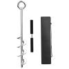 Abimars 17" Sand Anchor Kit, 304 Stainless Steel Triple Spiral Auger Boat Anchor for Beach and Sandbar, Ideal for Watercraft Up to 25' view 1
