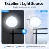 Light Box with Power Cord, 15W 24" LED Double Sided Round Light Box, IP65 Waterproof Wall Mount Sign Lamp to Improve Visual Awareness, Outdoor Store Advertising Lights for Business Display, White view 3