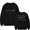 QJMWYBELBQ Be Kind Sweatshirt Women Dear Person Behind Me Shirts Mental Health Casual Inspiration Pullover Top Black view 1