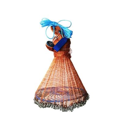 Throw Net Iron Chain Hand Throwing Net Chain Subnet Chain Net Support Custom Fishing Net (Size : 6 feet 360 Type)