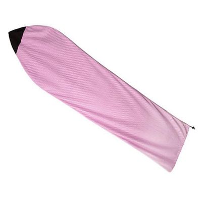 Hlsicnalm Surfboard Sock Cover 6Ft Pink and White Stripe Surfboard Protector Bag Organizer Easy to Use Pink & White