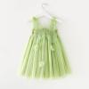 Toddler Baby Girl Princess Butterfly ings Fairy Dresses Floral Sling Tulle Tutu Dress Wedding (Green, 5-6 Years) view 4