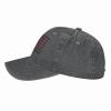 Vintage America American Flag 3 Baseball Cap, Funny Adjustable Washed Cotton Trucker Hats, Dad Hat for Men Deep Heather view 3