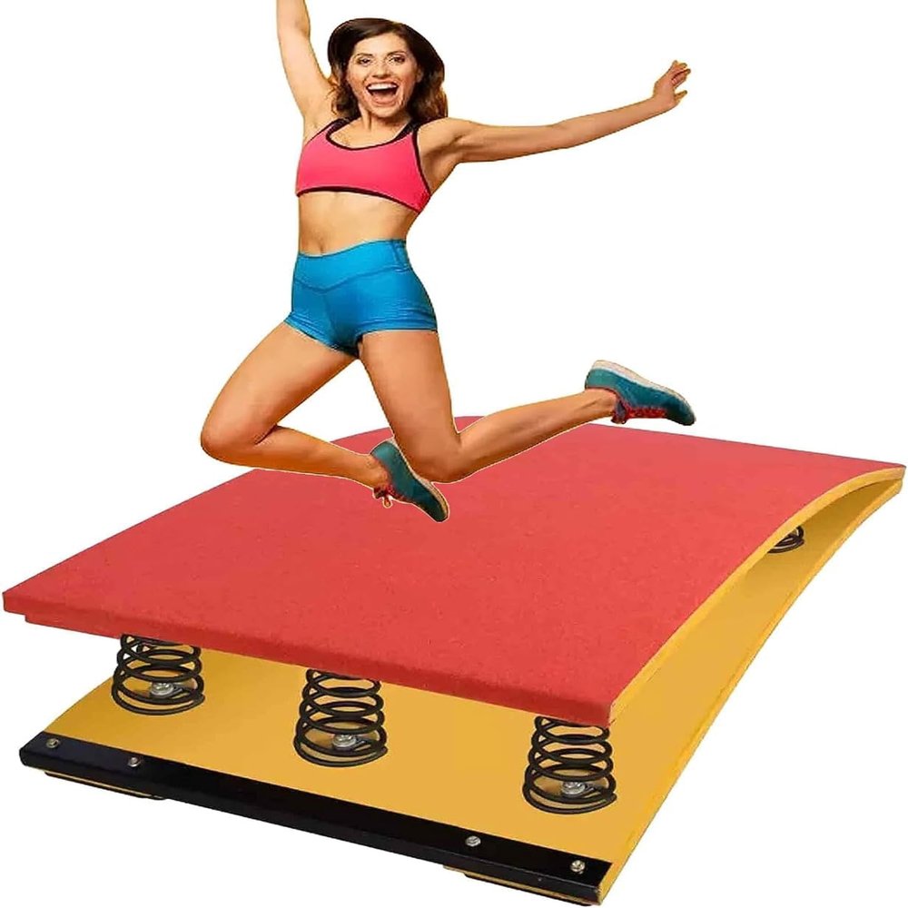 Anti-Skid Springboard Gymnastics Springboard Big Kids Junior Gymnastics Springboard, for Vault Home Vault Mini Trampoline, for School Home Gym Bar Basement