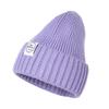 DASMINI Baby Beanie Toddler Winter Hat Infant Babies Newborn Kids Beanies Knit Hats Girl Boy (Lavender, 0-6mth) view 1