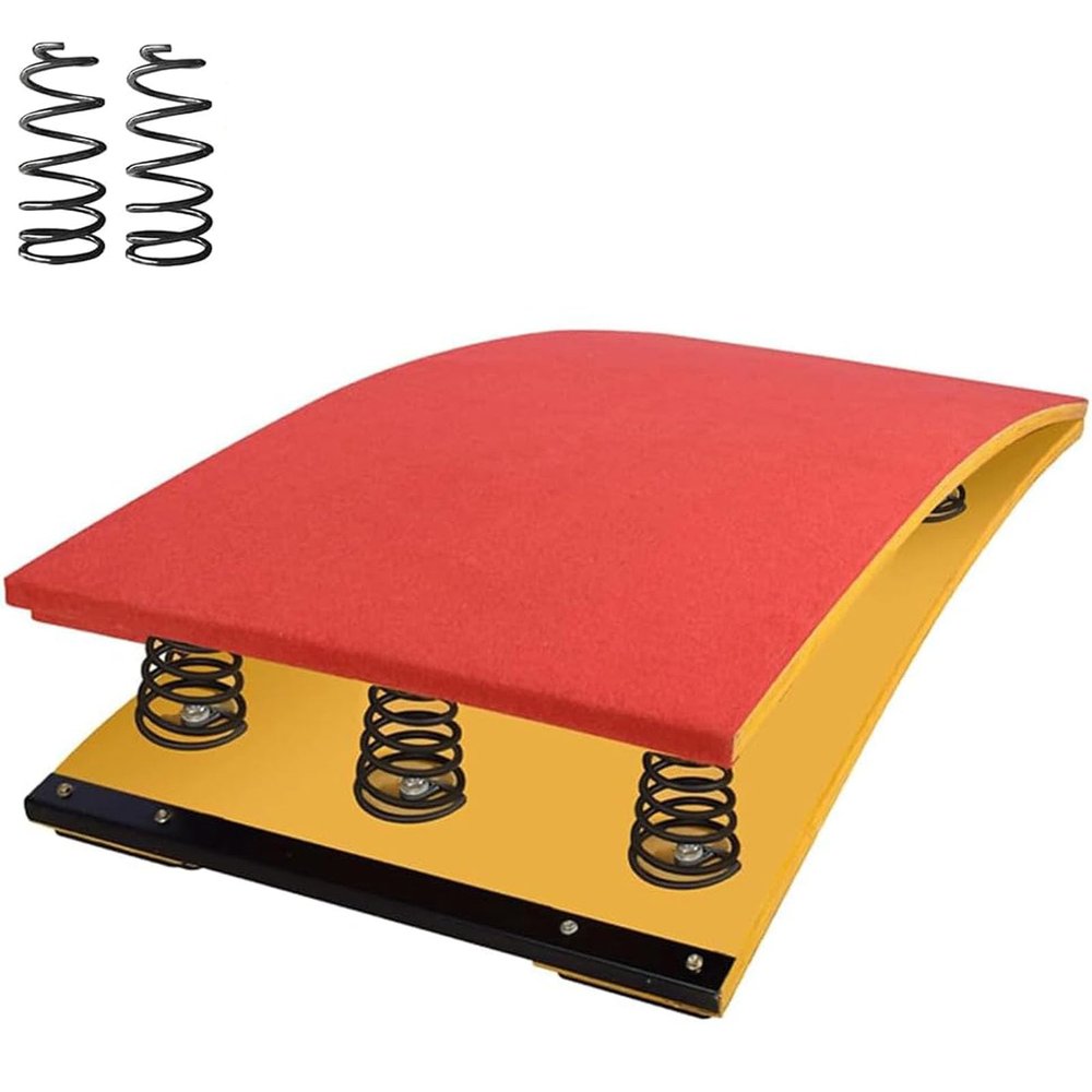 Anti-Skid Springboard Gymnastics Springboard Big Kids Junior Gymnastics Springboard, for Vault Home Vault Mini Trampoline, for School Home Gym Bar Basement,Green,Red