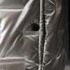 SWJGLITTR Men's Metallic Padded Hooded Jacket Winter Full Zip Quilted Casual Coat Shiny Bomber Solid Color Warm Outwear (X-Large,Silvery) view 4