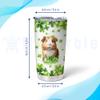 Hyturtle Personalized Gifts Guinea Pig Lover - With Lucky Four Leaf Clover Custom Name Coffee Tumbler Cup Stainless Steel 20oz, Animal Lover Gifts For Women, Girl On Birthday, St Patricks Day view 4
